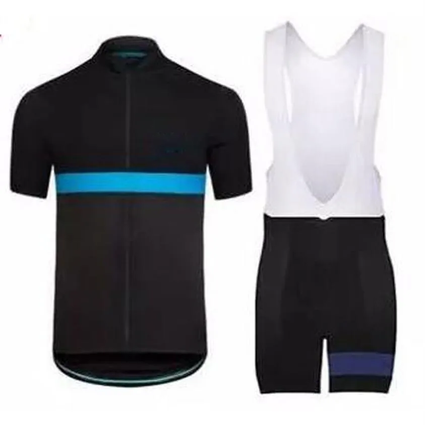 Mens Rapha Takımı Bisiklet Kısa Kollu Jersey Bib Şort Setleri Yaz Açık Bisiklet Sporları Üniforma Bisiklet Giysileri Y21030506273K