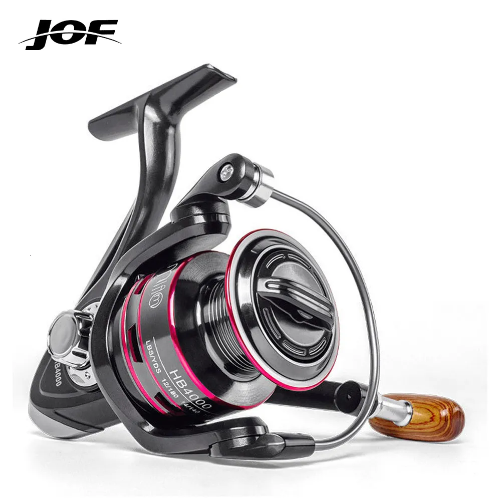 Baitcasting Moulinets JOF Moulinet de pêche Tout métal Bobine Spinning Reel 8KG Max Drag Poignée en acier inoxydable Ligne Bobine Accessoires de pêche en eau salée 230421