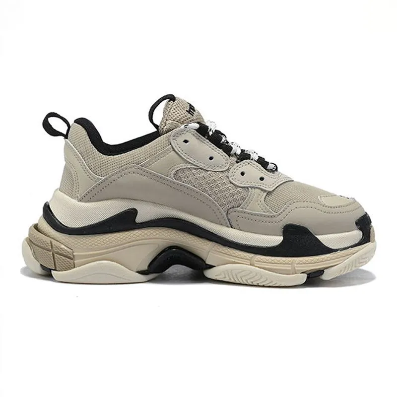 2024 Triple S Men Women Designer Casual Shoes Platform Sneakers Clear ...