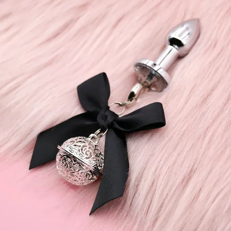 Anal Toys BDSM Bow Bells Stainless Steel Matal Butt Plug Sexy Rabbit Cosplay Suitable For Couples Flirting And Teasing For Men/Women 231121