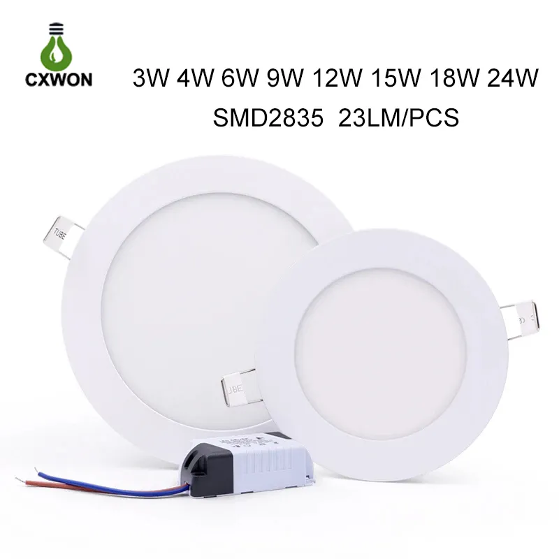 Downlight interni pannelli a LED ultra sottili dimmebili a forma rotonda a forma di soffitto nascosto luci interne 110-265V