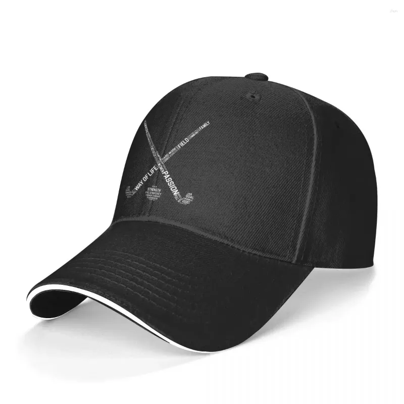 ボールキャップフィールドホッケー野球帽の言葉ヒップホップファッションハットデザインメンポリエステル