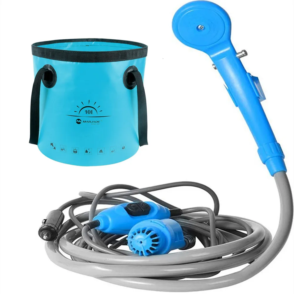 Pompe à Douche Portable Camping - Submersible, USB, 4400mAh - Pour Caravane & Extérieur