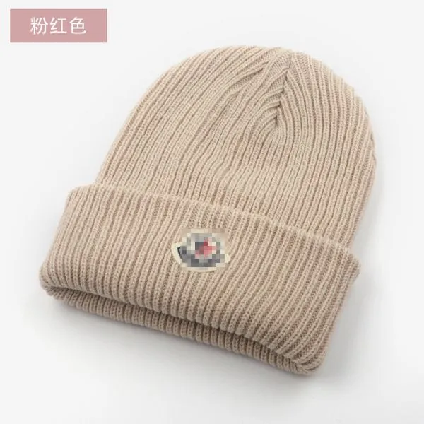 Designer Beanie Hat Fashion Letter Men's and Women's Casual Hats Fall och Winter Högkvalitativ ull stickad Cap Cashmere Caps 19 färger