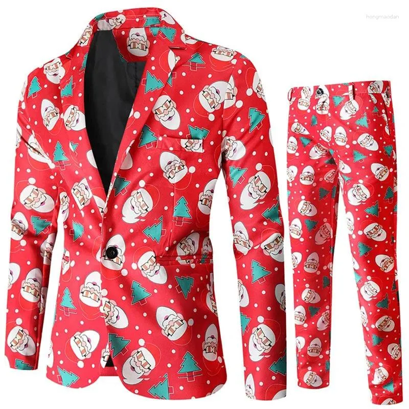 Santa print suit sale