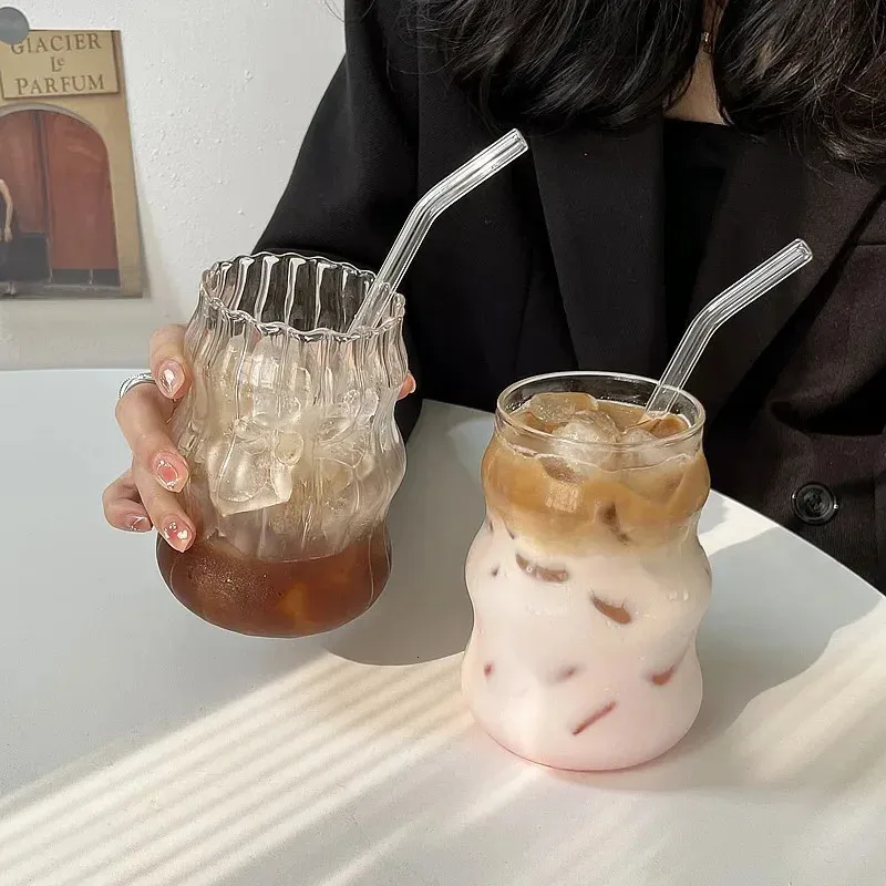 Tasses Lazzy House tasses à café en verre tasse à lait verre verres à boire résistant à la chaleur tasse de petit déjeuner verre d'eau gobelet de grande capacité 231121