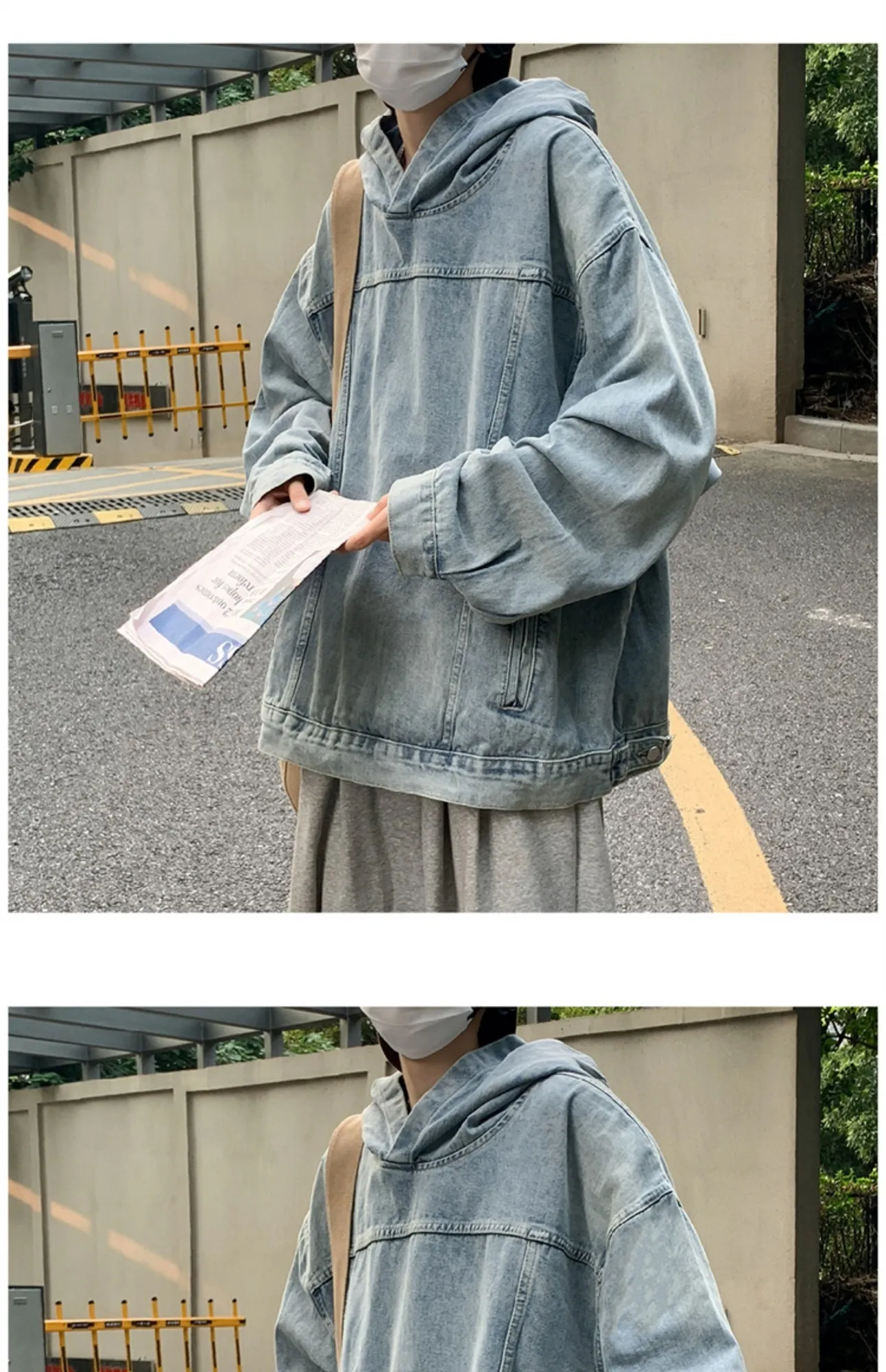 Japanese Vintage Denim Double Hooded Sweatshirt For Men Loose Fit Y2K Streetwear Top With Washed Hood Harajuku Pullover From Xingsha Vendor, $10.91 | DHgate.Com Japanese Vintage Denim Double Hooded Sweatshirt For Men Loose Fit Y2K Streetwear Top With Washed Hood Harajuku Pullover From Xingsha Vendor, $10.91 | DHgate.Com