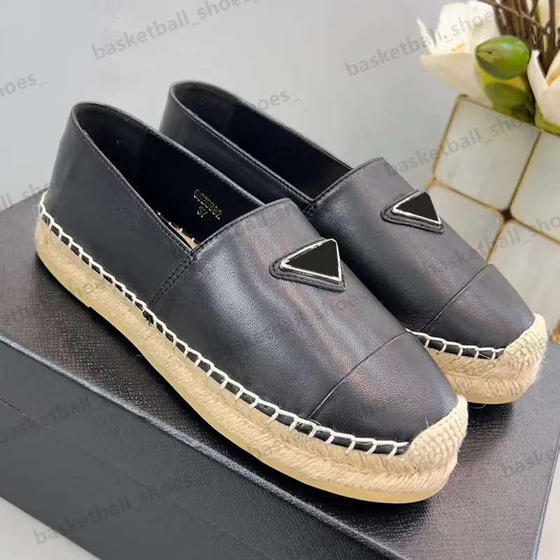 2023 Classic Designer Women Embroidery Loafers Dress Shoes Luxury Flat Woman Stråbotten Loafer Shoe Storlek 35-40