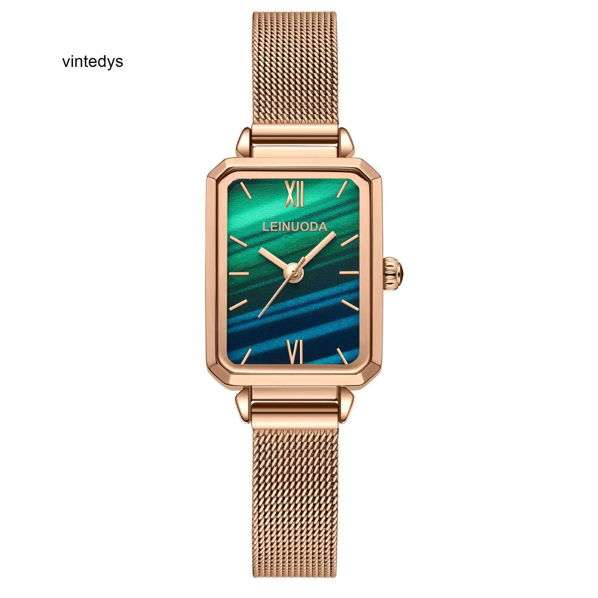 Luxury Watch Women's Watch Little Green Girls' Quartz Korean Edition Minimalist Temperament Student Waterproof