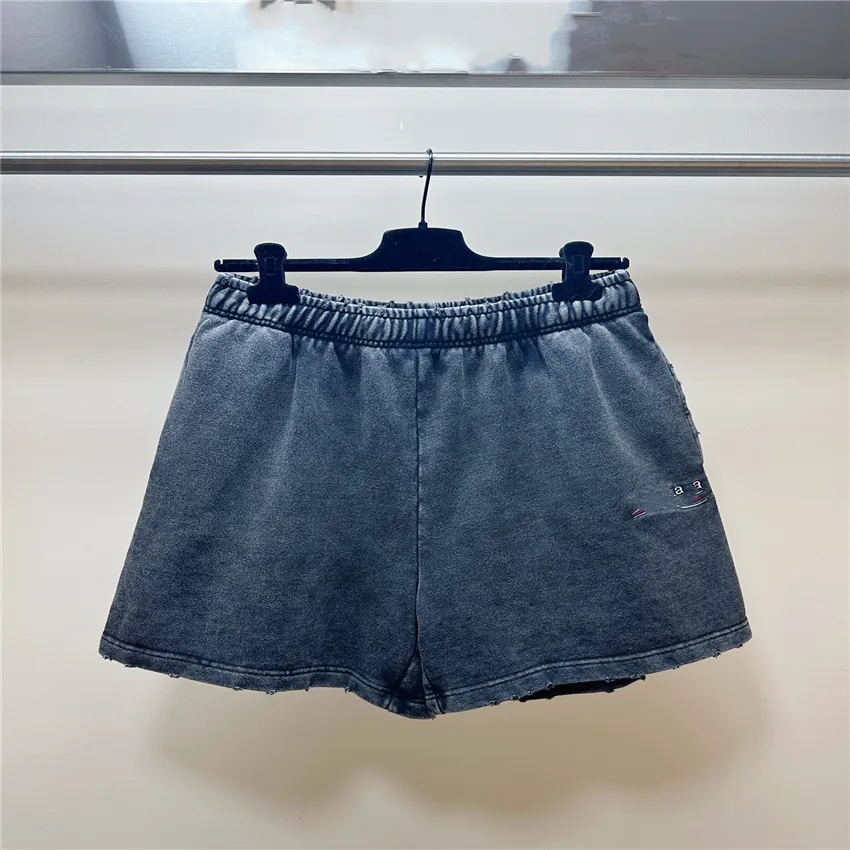 Herren-Shorts knitterfrei bedruckte Buchstaben 2023 Balencaigaity Sommer-Strandhose lässige Dekoration Herren-Jeans XS-L 02-04