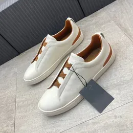 Vickies brown man Dress shoes men lace-up Business casual shoes Social Quality leather lightweight chunky sneakers Formal trainers
