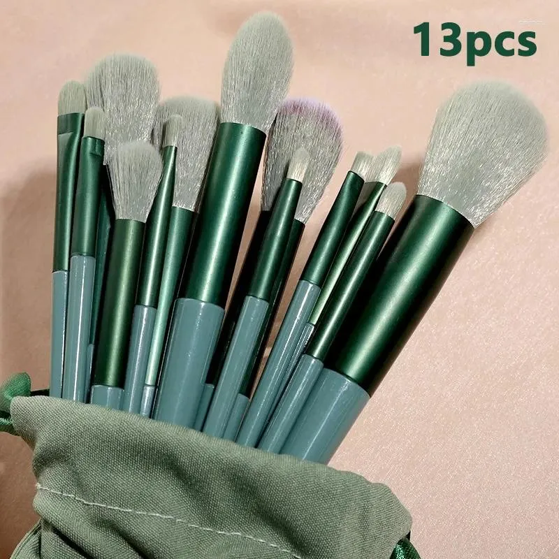 Makeup Brushes 13pcs Soft Set Eyeliner Eye Shadow Brush Cosmetic Foundation Blush Powder Blending Beauty Tool