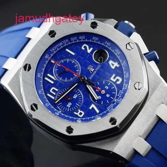 Ap Swiss Luxury Watch Epic Royal Oak Offshore Serie 26470st Orologio meccanico con codice temporale "puffo" Bellissimo quadrante blu con sicurezza