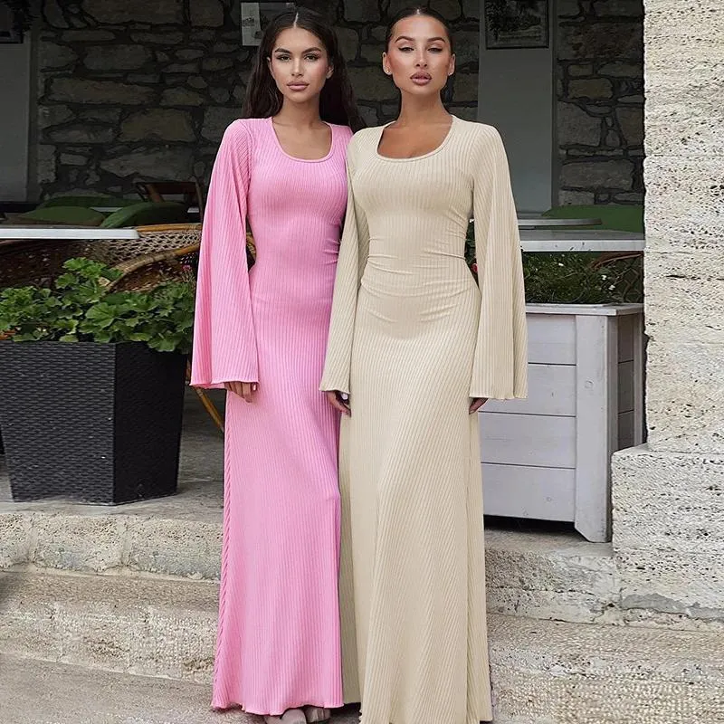Long sleeve autumn dresses hot sale