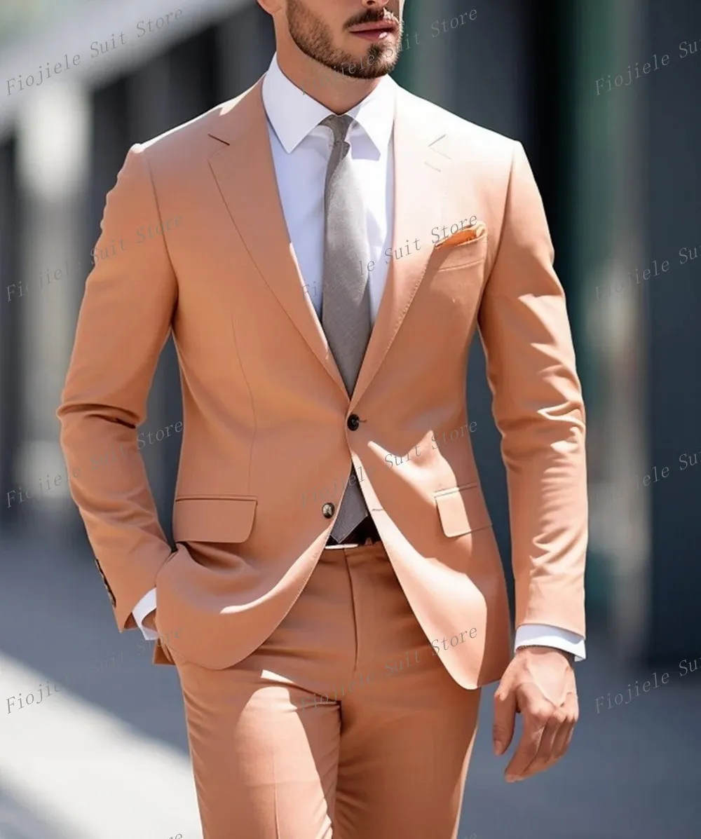 Buy Light Orange Chinon Suit At Best Price Online