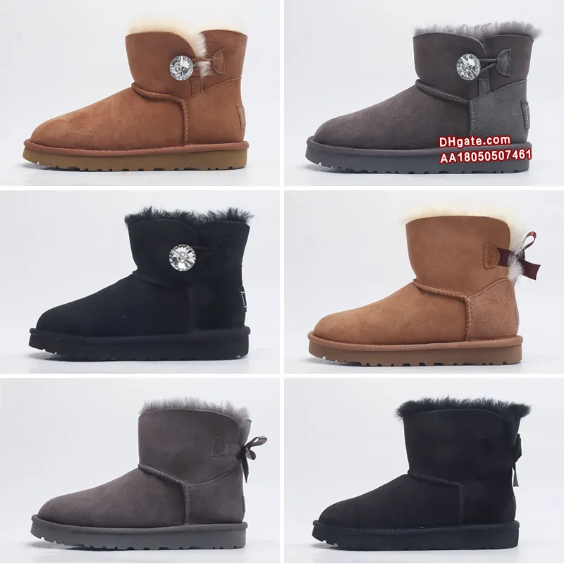 Snow Boots Ankle Boot Shoes Short Designer Bottes Chestnut Triple Burnt Olive Purple Ruby Winter Sand Mustard Seed Warm Wool Platform