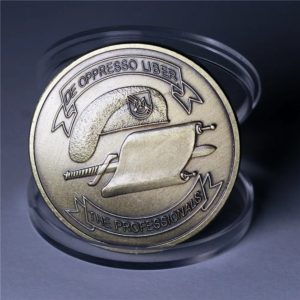 Commemorative Challenge Coin Special Forces Tribute, Antique Gold Finish,  Ideal For Challenge Coin Display Rack And Collectors From Dadge, $3.02 |  DHgate.Com