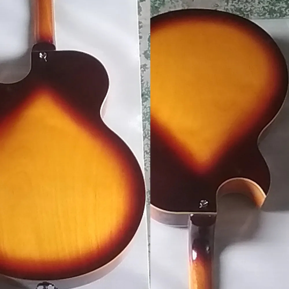 DHgate.com:ES Style 175 Fat Hollow Body Jazz Electric Guitar