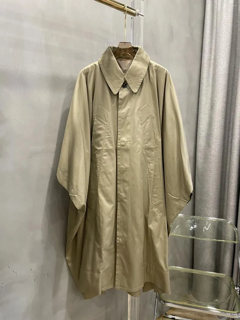 Women's Trench Coats Poncho Long Coat Jacket Casual Fashion 2024 Fall 1114