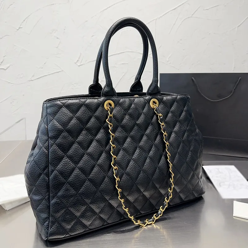 Bolso Shopper Bolso Cadenas Grande Negro Mujeres Bolsos De Hombro