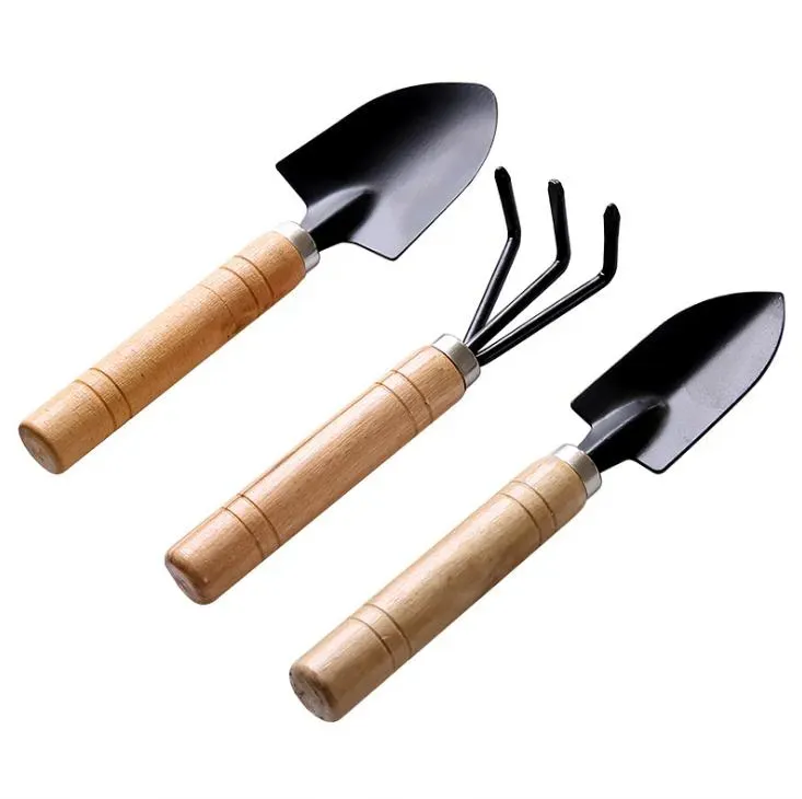 3 datorer/ställ in nya spade kreativa trädgårdsverktyg Tre del Mini Garden Tools Small Shovel Rake Spade Potted Plant Flowers