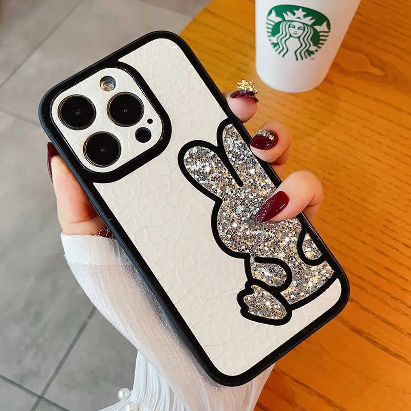 Oududianzi - Cover compatibile con iPhone 13 Cordoncino Case, Custodia per Telefono Copertina con Cordino Pratico Cordone, Trasparente Silicone TPU Bumper Morbido Lanyard Caso Girocollo Catena - Nero