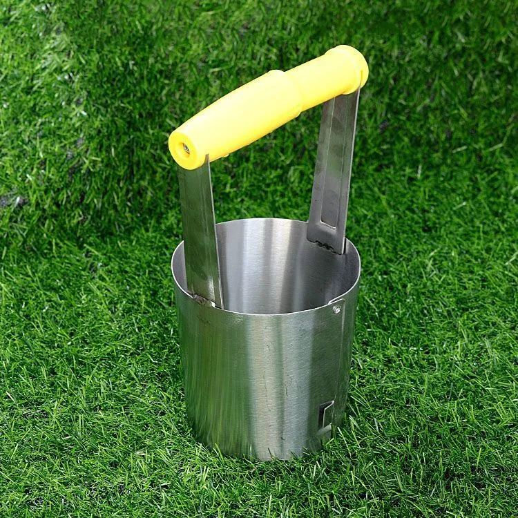 Other Garden Tools Thickened stainless steel seedling transplanter digging hole sowing tool planting vegetable gardening 230422