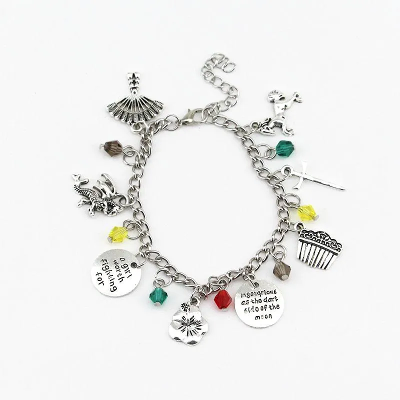 Link armbanden keten een meisje dat de moeite waard is om te vechten voor mulan charms hangers armbanden Anklets polsbekel chian links vrouwen accessoires