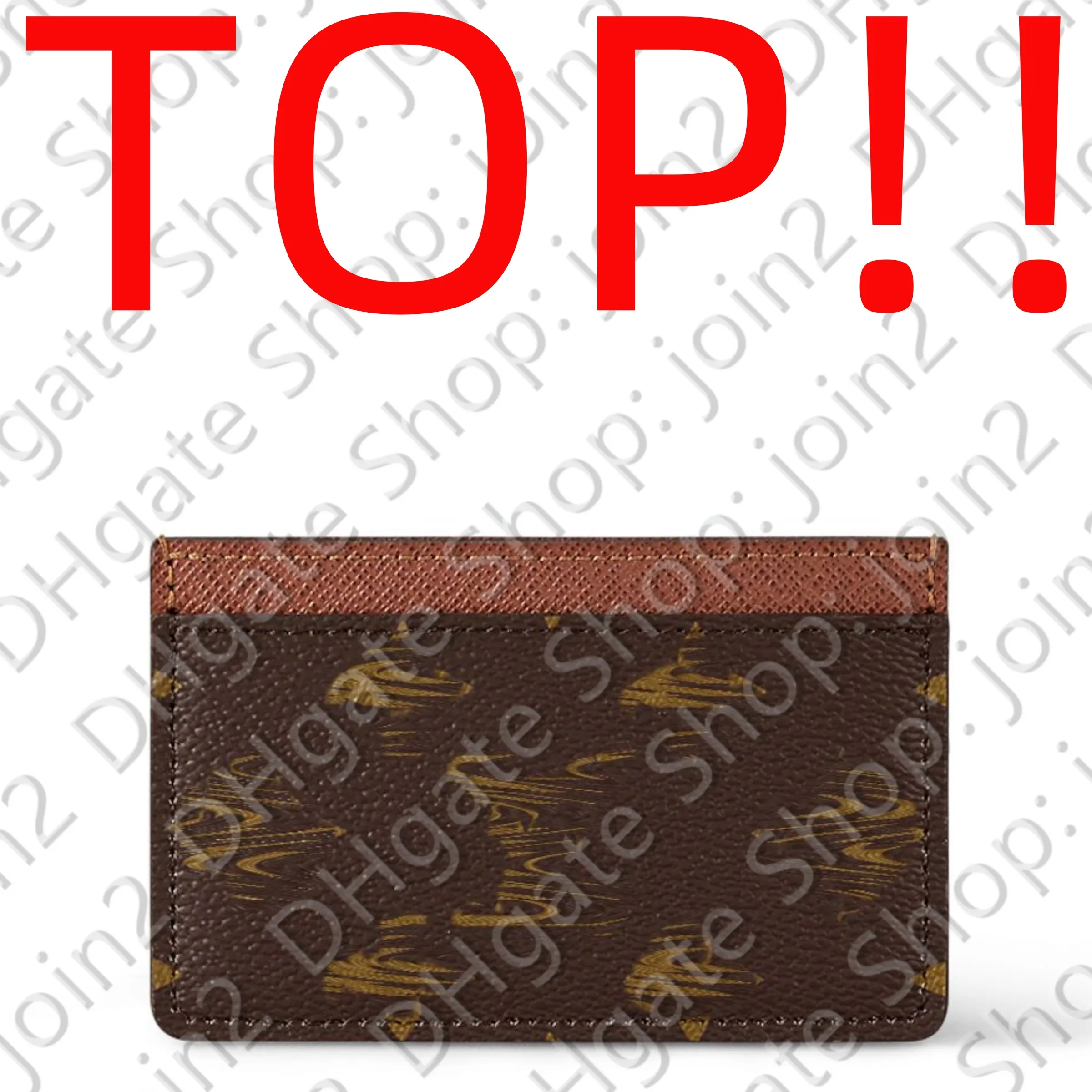 TOP. M61733 CARD HOLDER M60703 Designer Womens Canvas Cardholder Mini Pochette Accessoires Coin Purse Key Pouch Cles Sarah Clemence Wallet