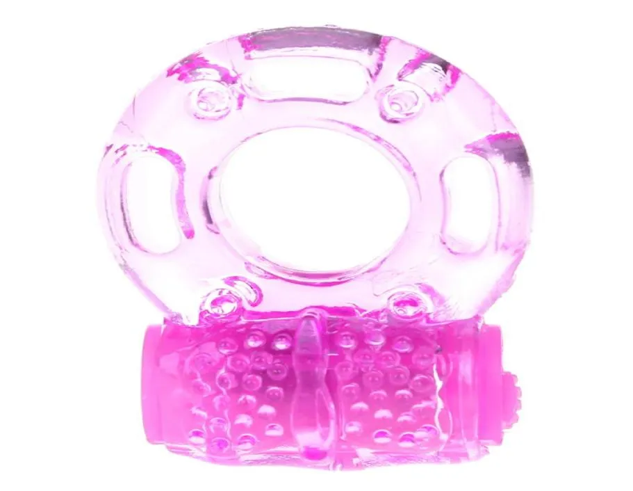 Anello per pene in silicone con farfalla intera, gelatina, anello vibrante per pene, ritardo, eiaculazione precoce, vibratore, giocattoli del sesso per gli uomini1278390