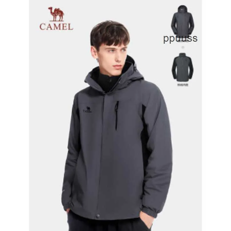 Designer Camel Arcterys Giacche Abbigliamento Cappotti Tuta da corsa antivento e impermeabile da esterno Tuta da alpinismo antivento impermeabile staccabile in due pezzi da donna