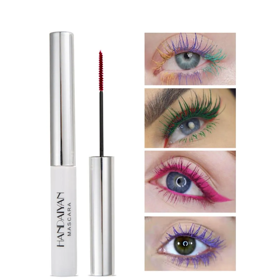 12 Colors Mascara Waterproof Fast Dry Eyelashes Curls Extension Eyes Makeup Tools Dense Long Lasting Mascaras wzg EB17929819401