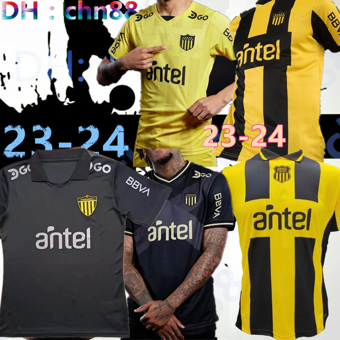 24 Soccer Uruguay Home 23 22 Maglie Edizione commemorativa 2023 2024 Club Atletico Penarol C.Rodriguez Gargano Shirts 131th 20 20