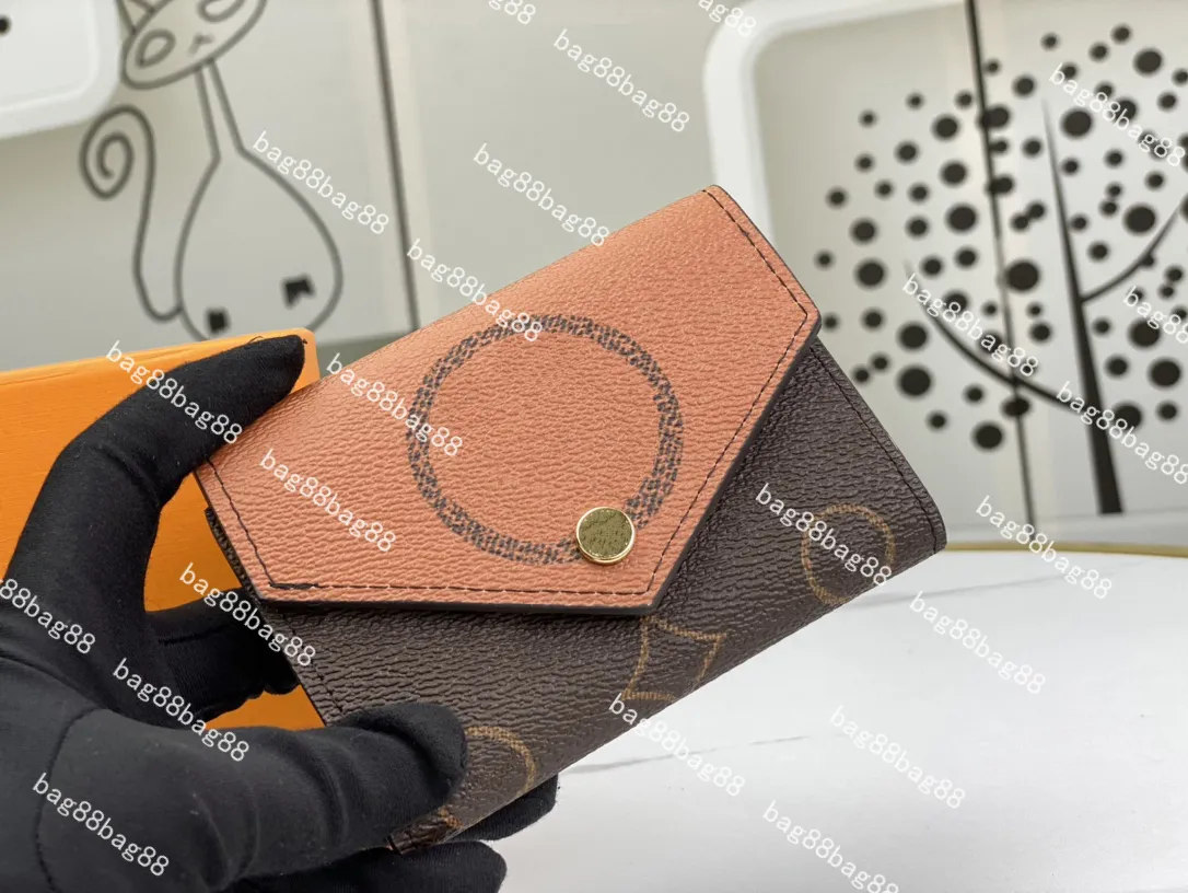 Modedesigner Zippy Geldbörse Herren Damen Leder Reißverschluss Geldbörse Hochwertige Blumen Geldbörse Handtasche Kartenhalter mit Box Staubbeutel M80725