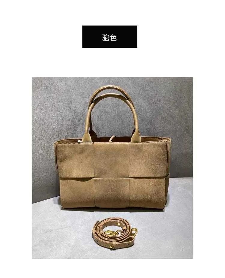 トートバッグ [OVRL] Large Arco suede bag DHgate.com:Womens Genuine Leather Suede Woven Handbag Tote
