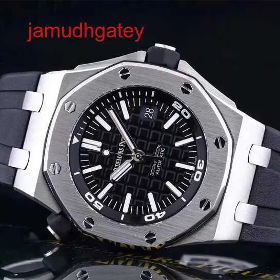 AP Swiss Luxury Watch Men's Watch Royal Oak Offshore Automical Mechanical Precision Steel Date Watch 15710st A002Ca.01 Black Disk 42mm