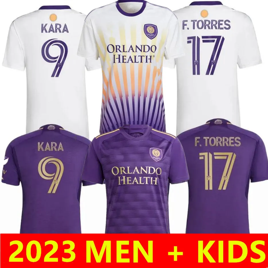 Orlando City SC Soccer Jerseys 2024 Torres, Pereyra, Kara, Cartagena,  Ojeda MLS 23 24 Football Kits Shirt for Men and Kids