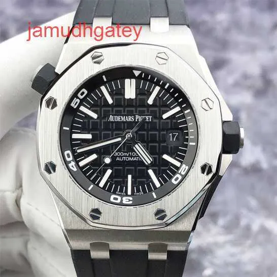 Ap Swiss Luxury Watch Royal Oak Offshore 15710st Мужские часы Черный циферблат Дата Deep Dive 300 м 42 мм Автоматические механические часы Гарантия 19