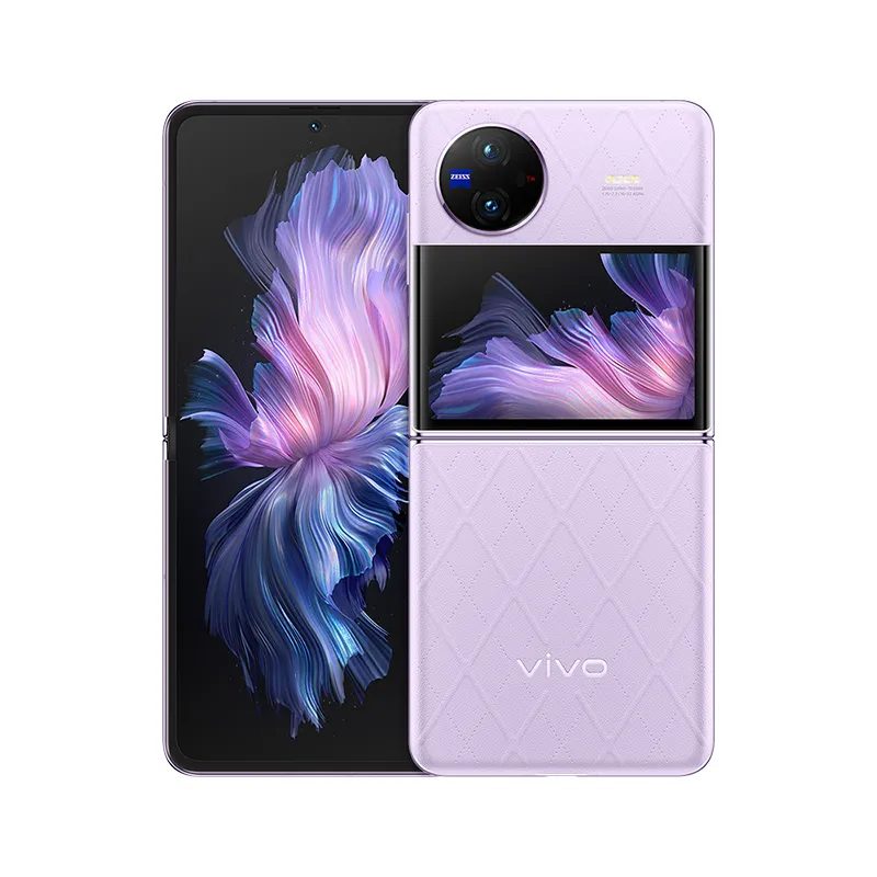 Oryginalny Vivo X Flip 5G Składany telefon komórkowy Smart 12 GB RAM 256GB ROM Snapdragon 8+ Gen1 Android 6.74 "Dual Solded Expting 50mp OTG NFC twarz Wake Identyfikator Pedentowy Pedent Id.