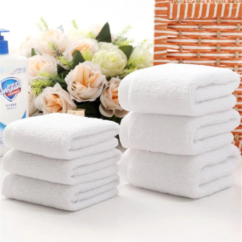 Serviette 5 pièces/lot vendeur El Restaurant maternelle coton blanc visage petites serviettes à main cuisine