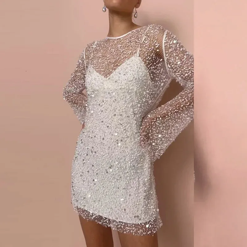 Basic Casual Spring Evening Dress: Sexy Sequin Shiny Hollow V-Neck Sling Suit, Women's Autumn Long Sleeve See-Through A-Line Mini Dress 231123 from Dhgate Basic & Casual Dresses - price 47.32 Basic Casual Spring Evening Dress: Sexy Sequin Shiny Hollow V-Neck Sling Suit, Women's Autumn Long Sleeve See-Through A-Line Mini Dress 231123 from Dhgate Basic & Casual Dresses - price 47.32
