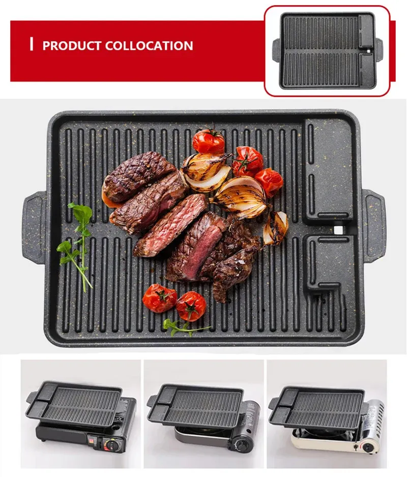DHgate.com:Non-Stick Charcoal Portable BBQ Grill Pan for Butane Gas ...
