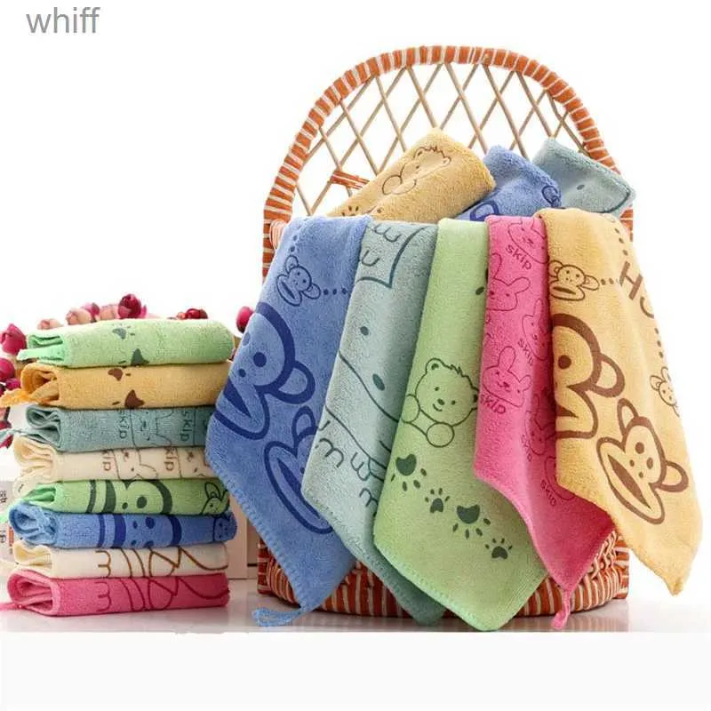 Handdoeken Gewaden 3 stks/partij Babyhanddoek Leuke Superfijne Vezels Kid Badhanddoeken Washandje Vierkante Handdoek Kinderen Keuken Badkamer Veeg Washandje GiftL231123