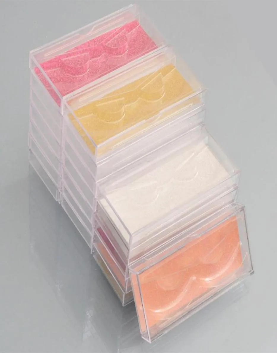 20er-Pack ganze Wimpernboxen, Wimpernverpackungsbox, Wimpernboxen, glitzernde, verschiebbare Kunststoffhülle mit durchsichtigem Tabletthalter4551819