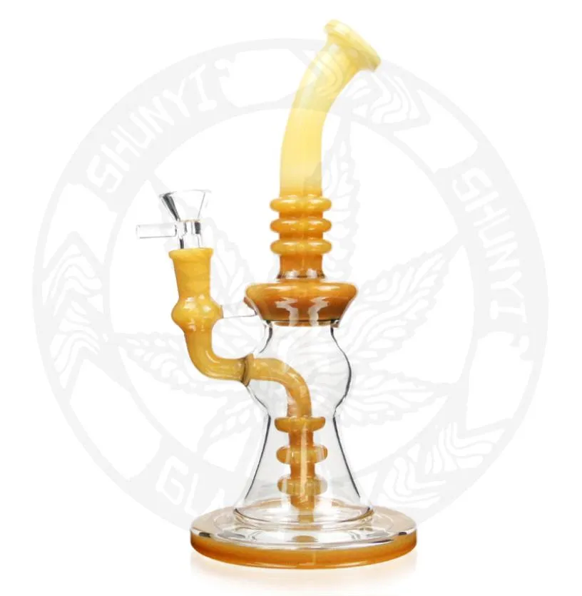 Dropshipping 10 Glass DAB Rig Recycler Water Pipe Hookah Smoking