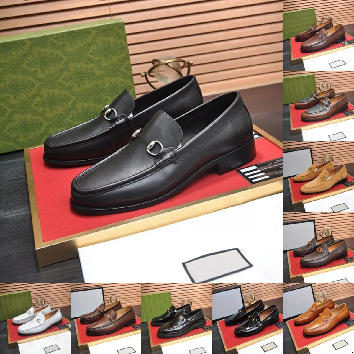 112model 2024 Men Leather Designer فستان فاخر أحذية Chaussure homme