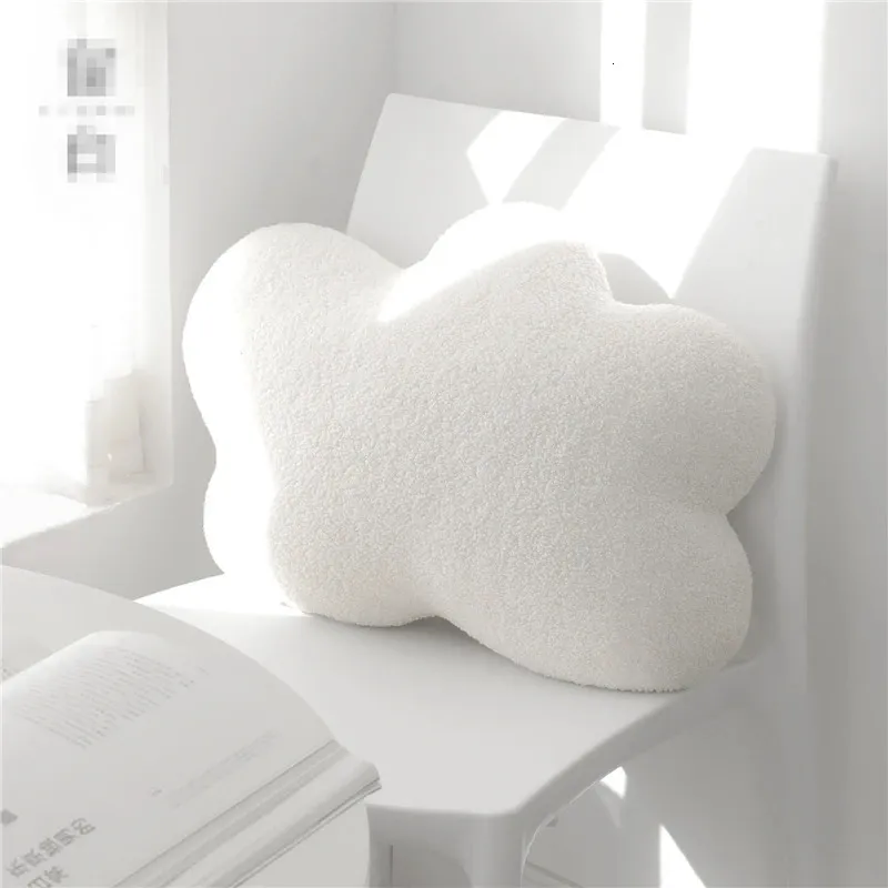 Dolls 50CM Clouds Shaped Plush Throw Pillow For Room Decor Stuffed Sofa Soft Cushion White Cloud Chair Girls Gifts 231122