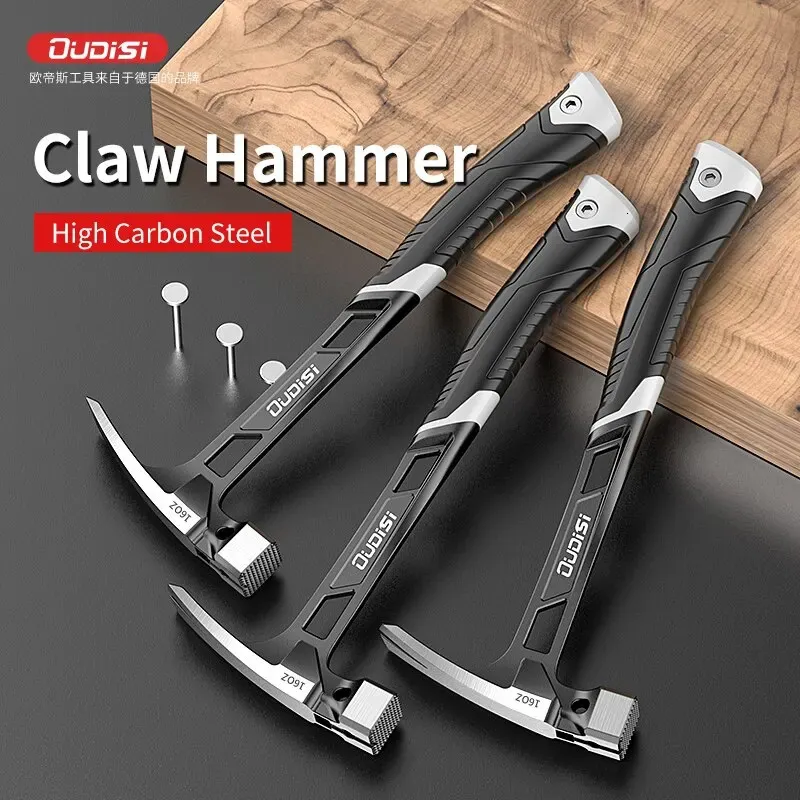 Hammer 1pc مخلب المطرقة المهنية النجارة الخشبية النجارة المنزل النجارة اليد مطرقة متكاملة مقبض زلزالي مقبض الأظافر غير الانزلاق MU 231123