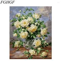 Paintings FGHGF DIY Frameless Pictures Painting By Numbers Wedding Decoration Wall Sticker Handwork Draw On Canvas Of