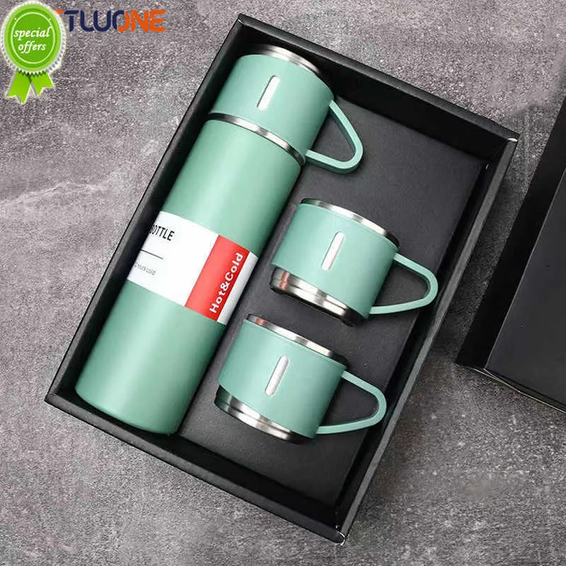 Set Termos Para Agua Caliente Termo Cafe 3 Tazas 500 Ml